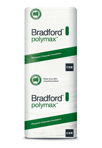 Bradford Polymax Ceiling Insulation Batts - R2.5 - 1160 x 580mm - 5.4m²/pack - Better Batt Insulation Melbourne